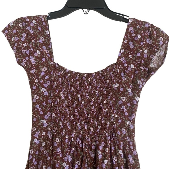 AEROPOSTALE Floral Boho Chic Fit/Flare Dress Frock Cottagecore Size XS - Picture 4 of 13